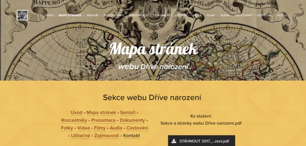 Mapa stránek textová